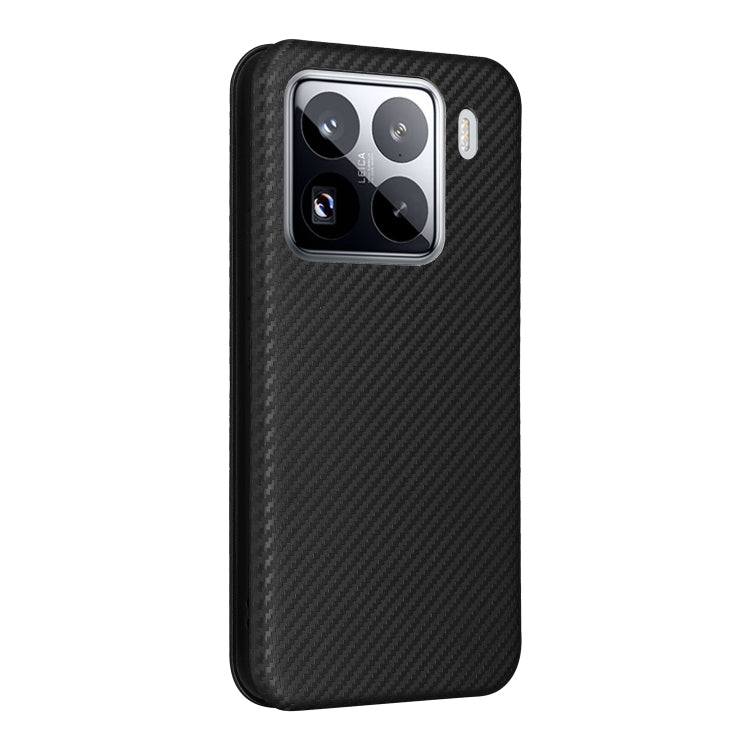 For Xiaomi 15 Pro Carbon Fiber Texture Flip Leather Phone Case