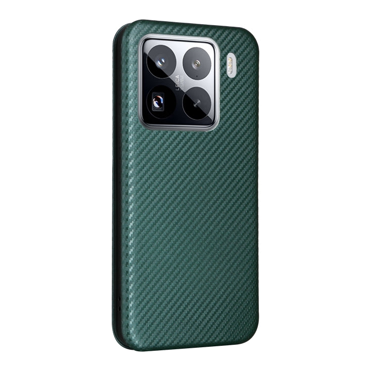 For Xiaomi 15 Pro Carbon Fiber Texture Flip Leather Phone Case