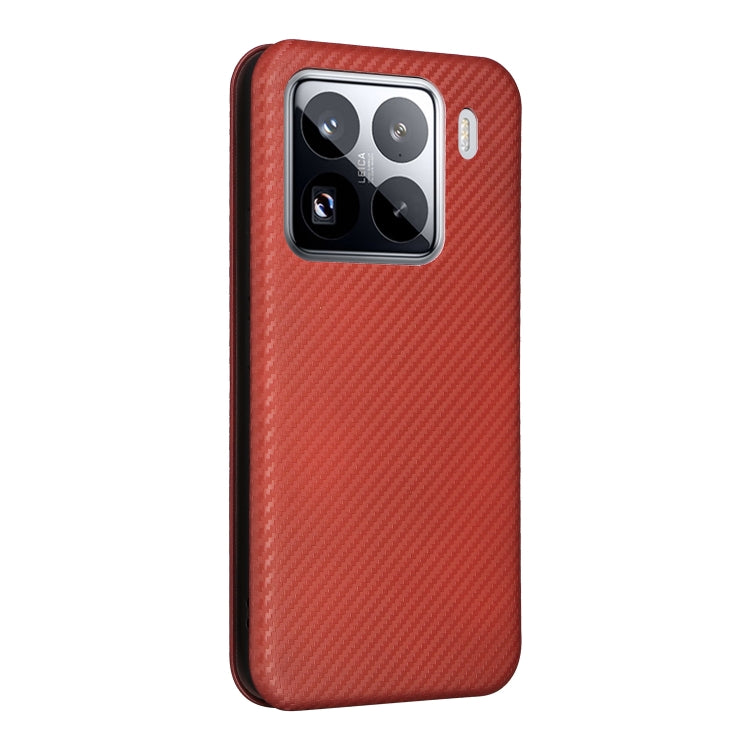 For Xiaomi 15 Pro Carbon Fiber Texture Flip Leather Phone Case