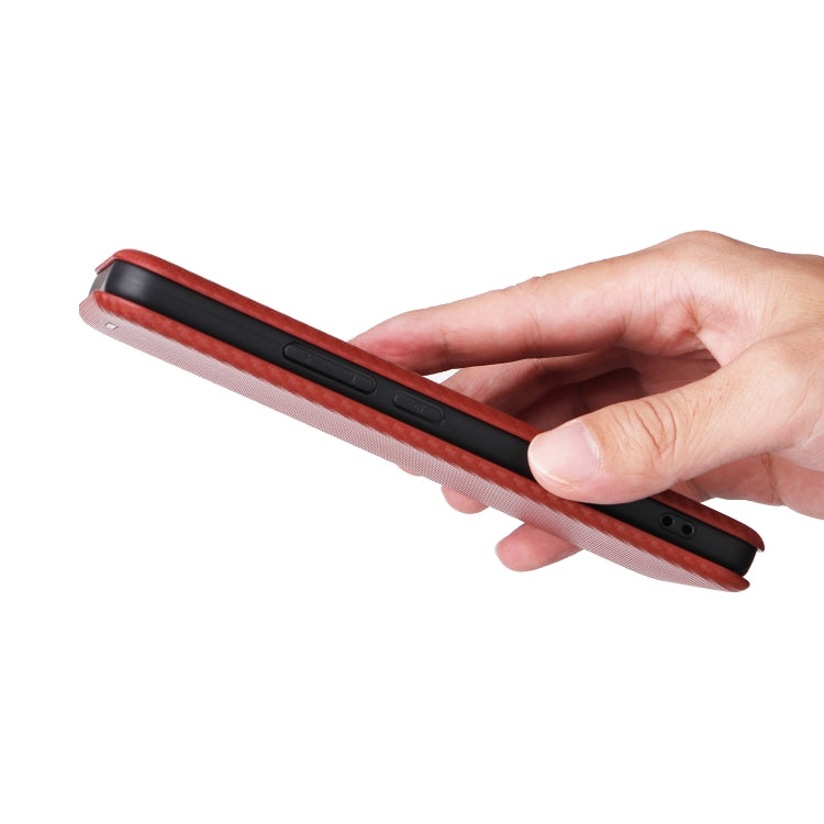 For Xiaomi 15 Pro Carbon Fiber Texture Flip Leather Phone Case