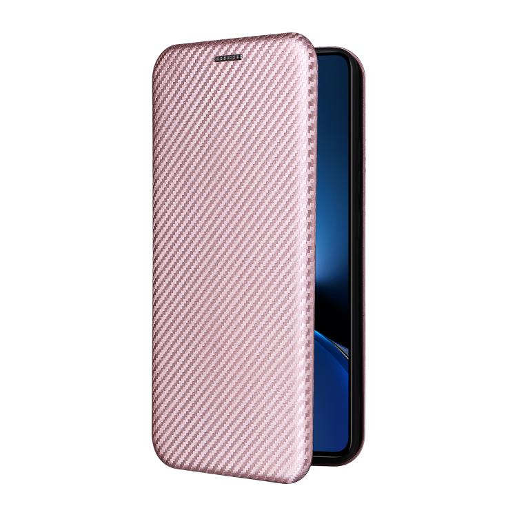 For Xiaomi Poco X7 Pro / Redmi Turbo 4 Carbon Fiber Texture Flip Leather Phone Case
