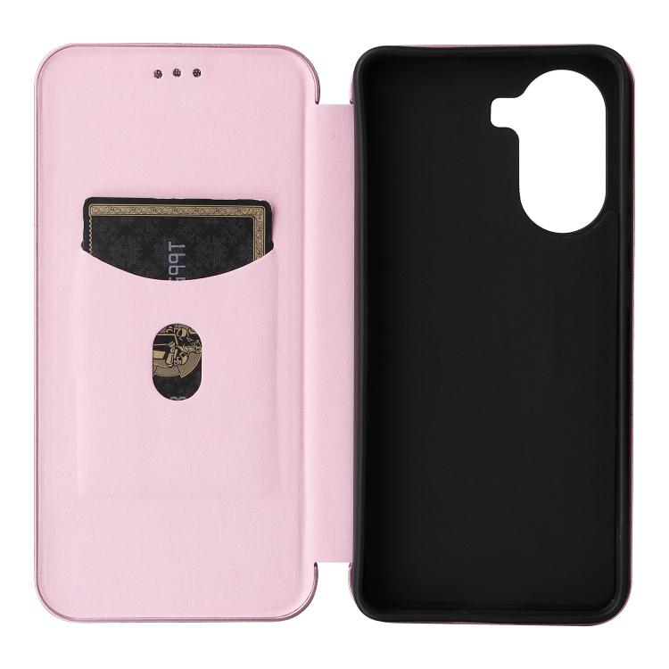 For Xiaomi Poco X7 Pro / Redmi Turbo 4 Carbon Fiber Texture Flip Leather Phone Case