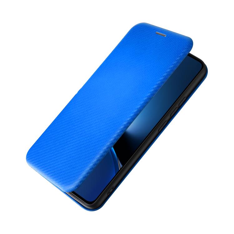 For Xiaomi Poco X7 Pro / Redmi Turbo 4 Carbon Fiber Texture Flip Leather Phone Case