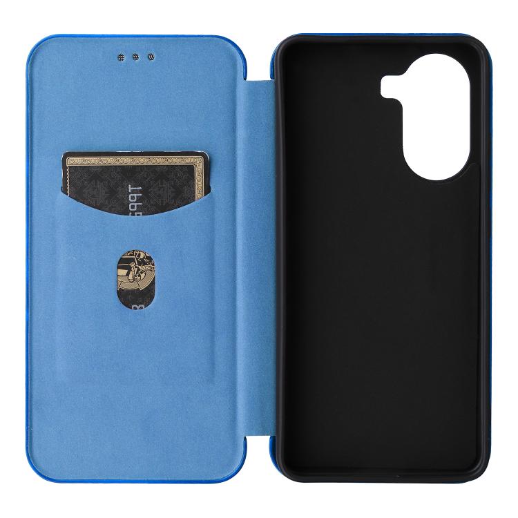 For Xiaomi Poco X7 Pro / Redmi Turbo 4 Carbon Fiber Texture Flip Leather Phone Case