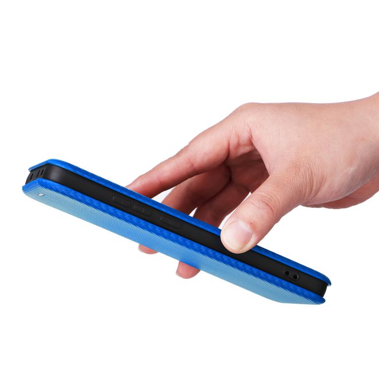For Xiaomi Poco X7 Pro / Redmi Turbo 4 Carbon Fiber Texture Flip Leather Phone Case