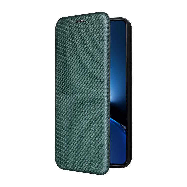 For Xiaomi Poco X7 Pro / Redmi Turbo 4 Carbon Fiber Texture Flip Leather Phone Case