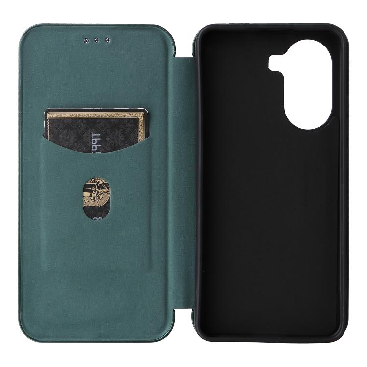 For Xiaomi Poco X7 Pro / Redmi Turbo 4 Carbon Fiber Texture Flip Leather Phone Case