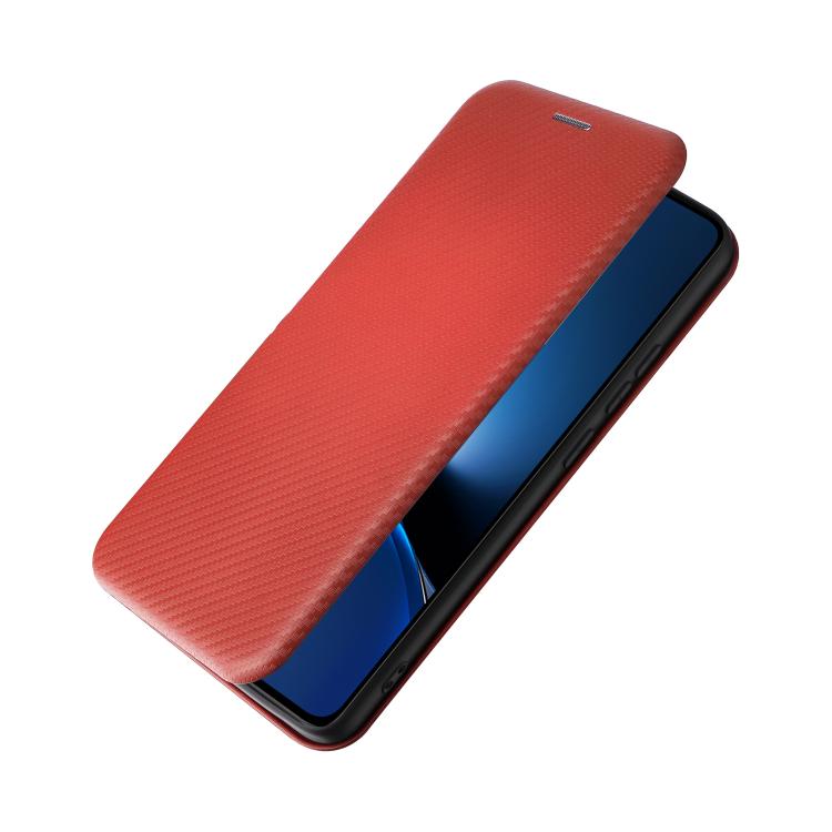 For Xiaomi Poco X7 Pro / Redmi Turbo 4 Carbon Fiber Texture Flip Leather Phone Case