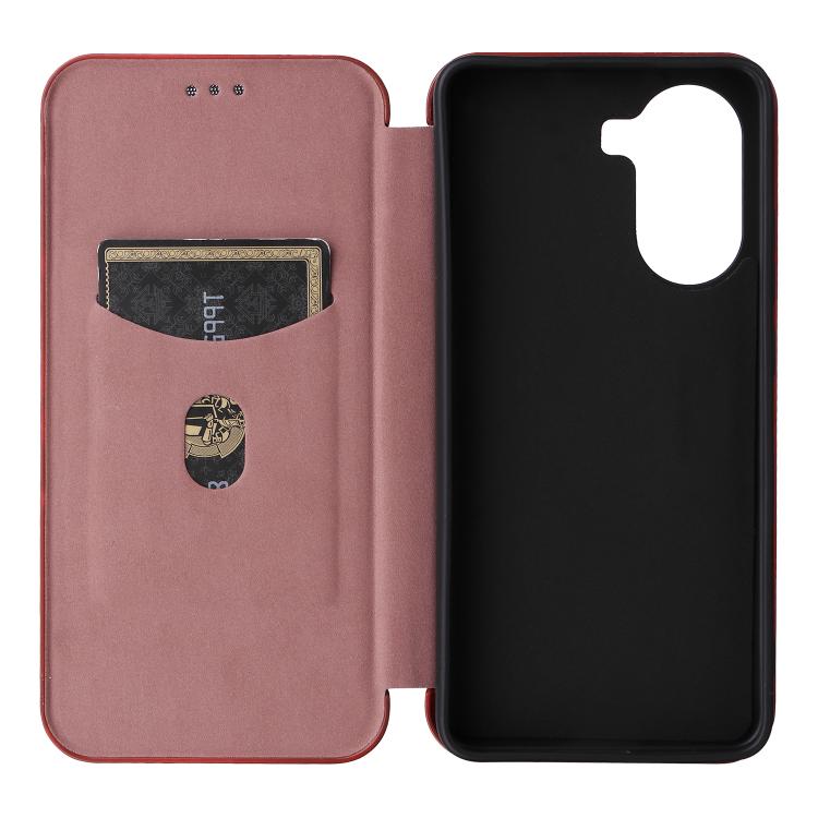 For Xiaomi Poco X7 Pro / Redmi Turbo 4 Carbon Fiber Texture Flip Leather Phone Case