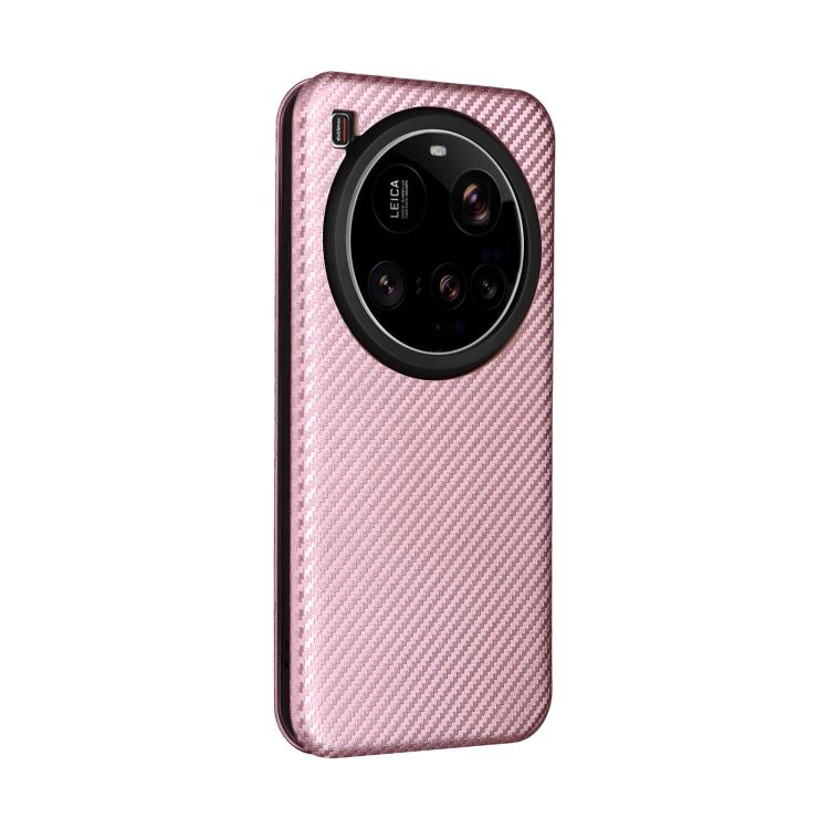 For Xiaomi 15 Ultra Carbon Fiber Texture Flip Leather Phone Case