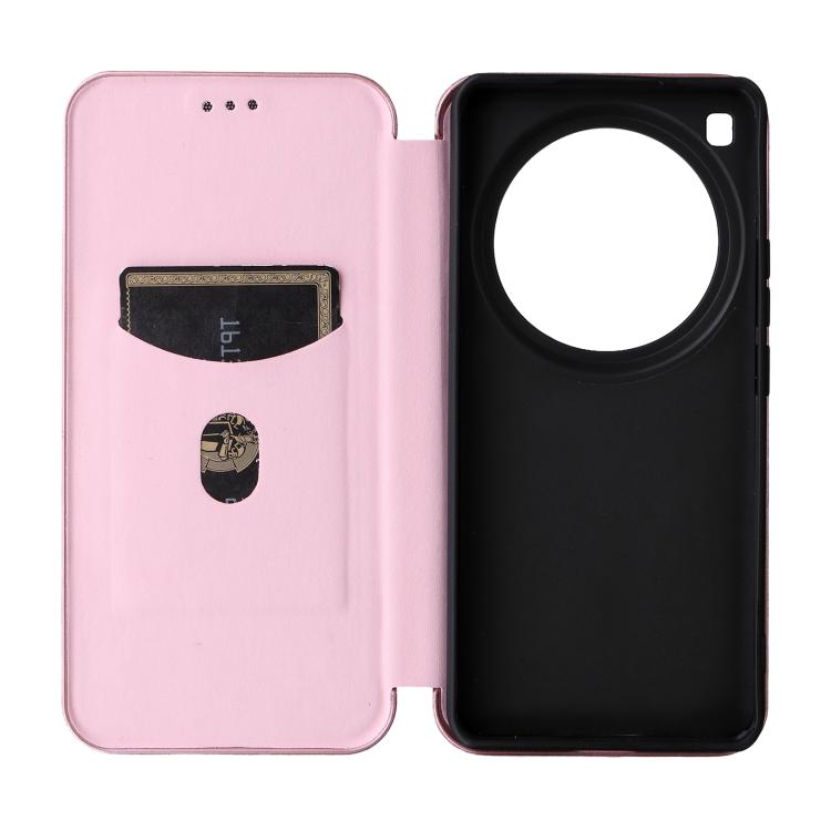 For Xiaomi 15 Ultra Carbon Fiber Texture Flip Leather Phone Case