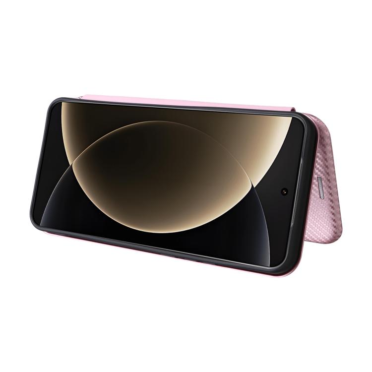 For Xiaomi 15 Ultra Carbon Fiber Texture Flip Leather Phone Case