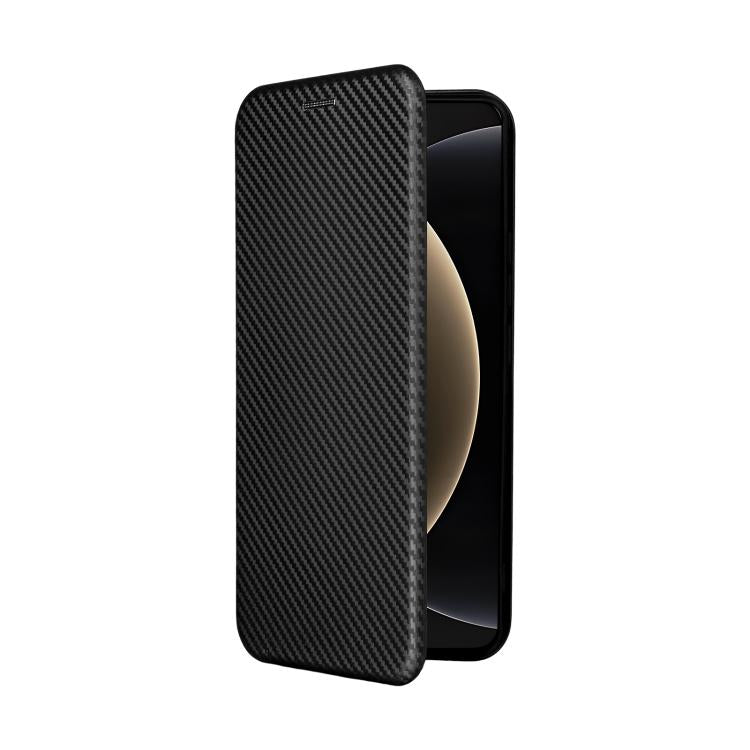 For Xiaomi 15 Ultra Carbon Fiber Texture Flip Leather Phone Case