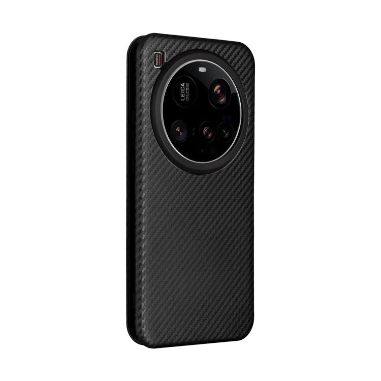 For Xiaomi 15 Ultra Carbon Fiber Texture Flip Leather Phone Case