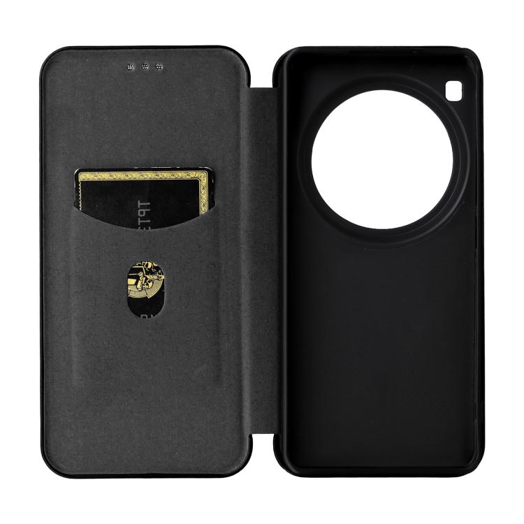 For Xiaomi 15 Ultra Carbon Fiber Texture Flip Leather Phone Case