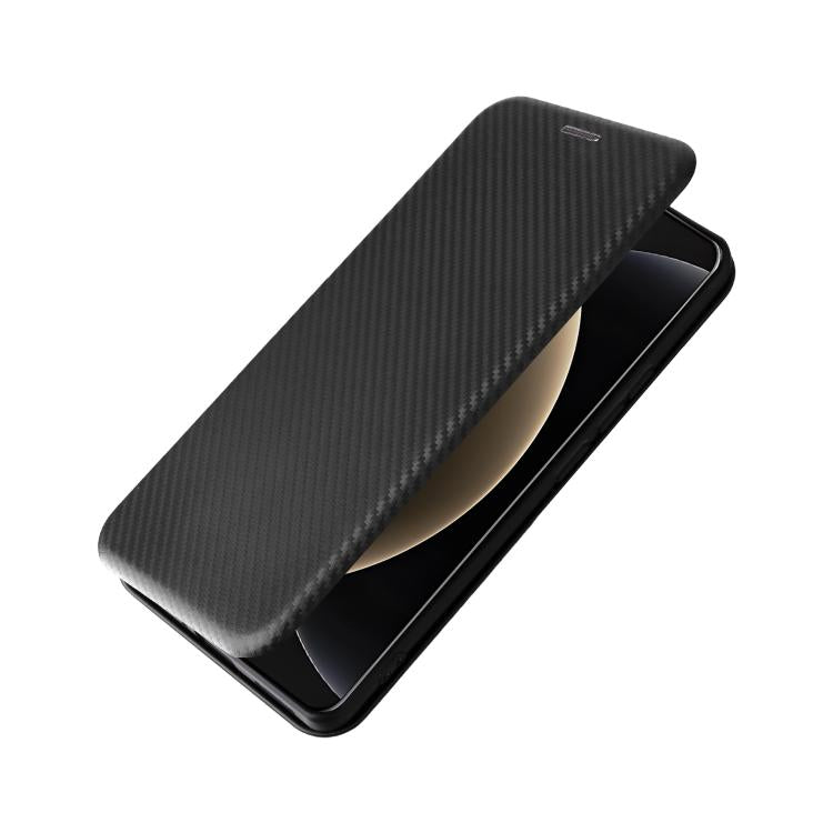For Xiaomi 15 Ultra Carbon Fiber Texture Flip Leather Phone Case