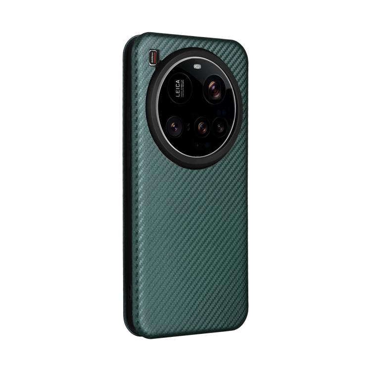 For Xiaomi 15 Ultra Carbon Fiber Texture Flip Leather Phone Case