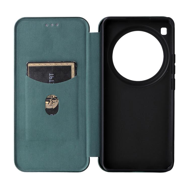 For Xiaomi 15 Ultra Carbon Fiber Texture Flip Leather Phone Case