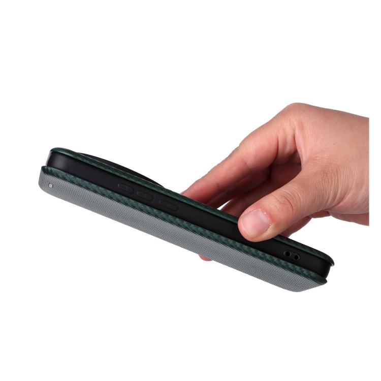 For Xiaomi 15 Ultra Carbon Fiber Texture Flip Leather Phone Case
