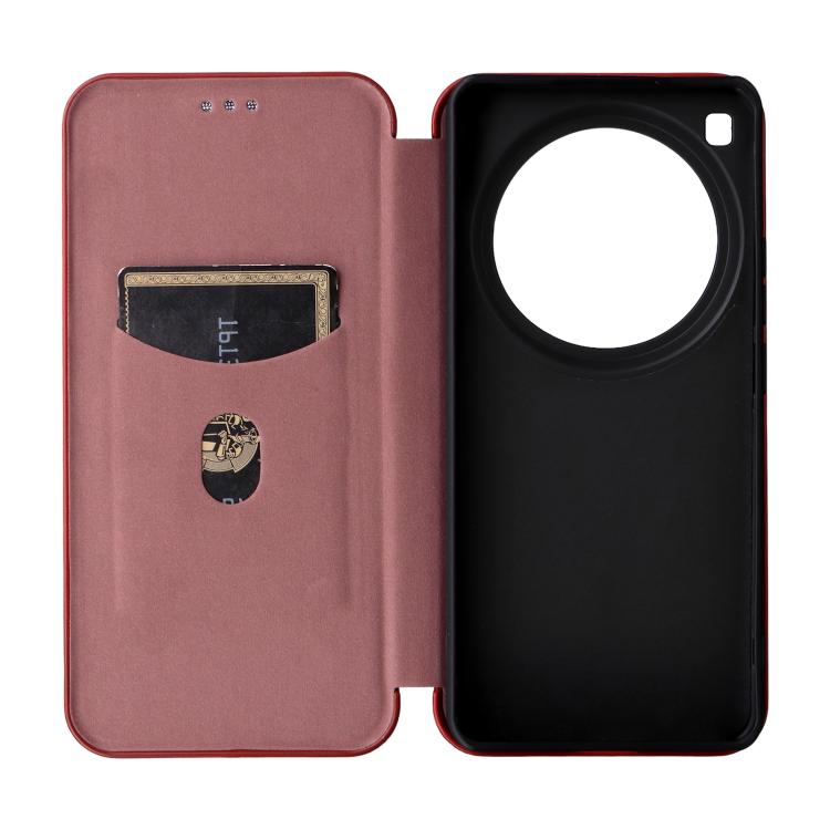 For Xiaomi 15 Ultra Carbon Fiber Texture Flip Leather Phone Case