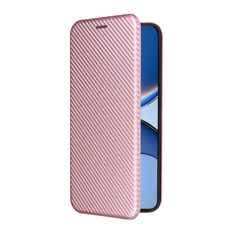 For Xiaomi Poco F7 5G Global Carbon Fiber Texture Flip Leather Phone Case