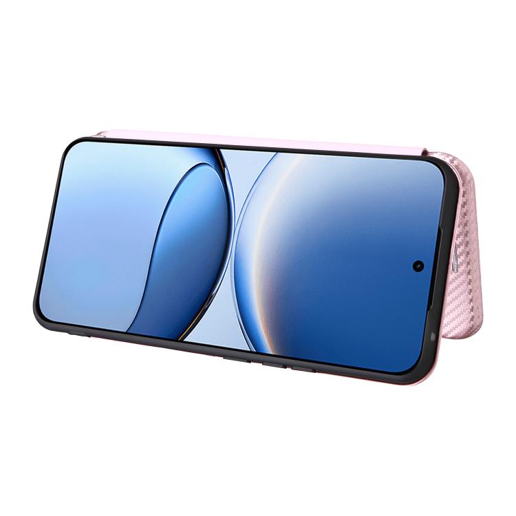 For Xiaomi Poco F7 5G Global Carbon Fiber Texture Flip Leather Phone Case