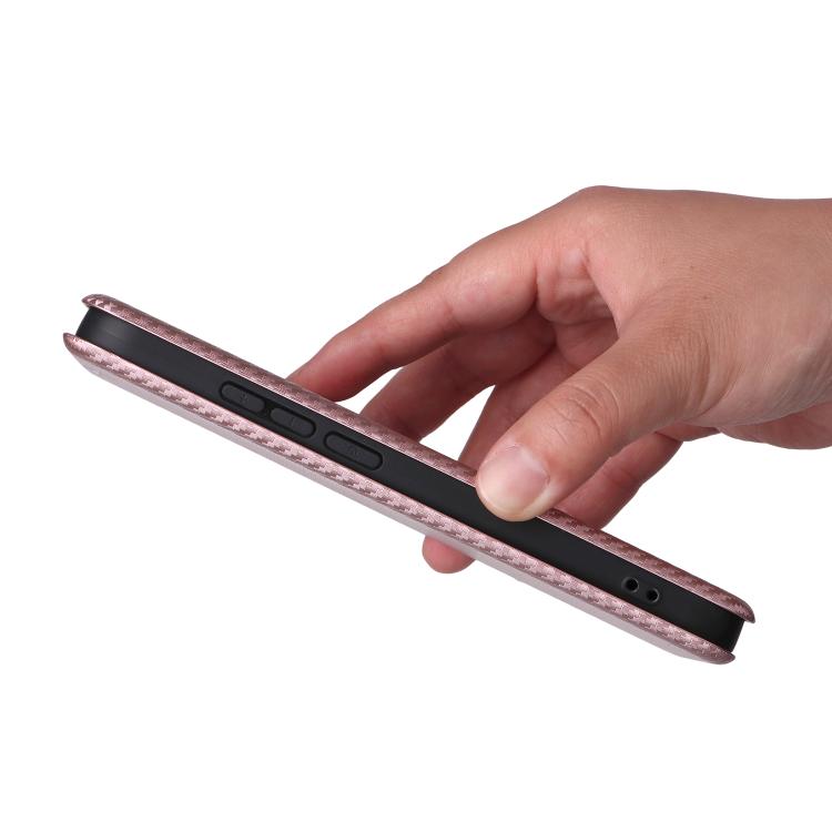 For Xiaomi Poco F7 5G Global Carbon Fiber Texture Flip Leather Phone Case