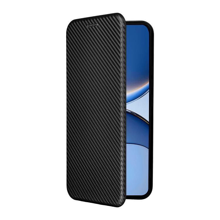 For Xiaomi Poco F7 5G Global Carbon Fiber Texture Flip Leather Phone Case