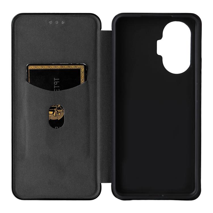 For Xiaomi Poco F7 5G Global Carbon Fiber Texture Flip Leather Phone Case
