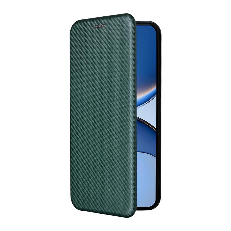 For Xiaomi Poco F7 5G Global Carbon Fiber Texture Flip Leather Phone Case