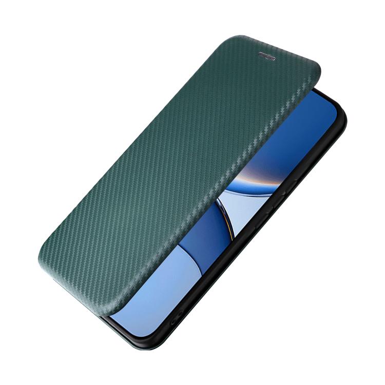 For Xiaomi Poco F7 5G Global Carbon Fiber Texture Flip Leather Phone Case