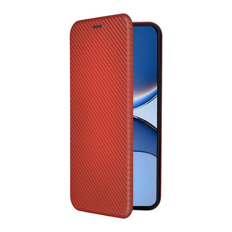 For Xiaomi Poco F7 5G Global Carbon Fiber Texture Flip Leather Phone Case