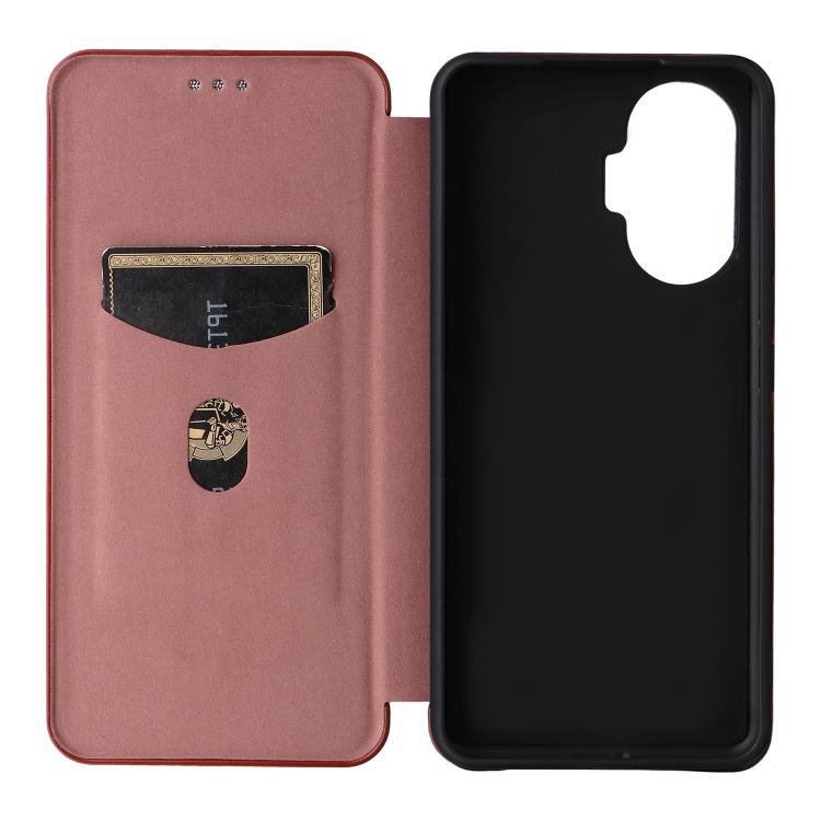 For Xiaomi Poco F7 5G Global Carbon Fiber Texture Flip Leather Phone Case