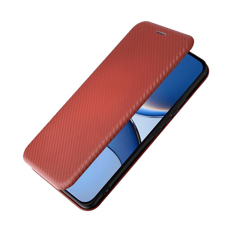 For Xiaomi Poco F7 5G Global Carbon Fiber Texture Flip Leather Phone Case
