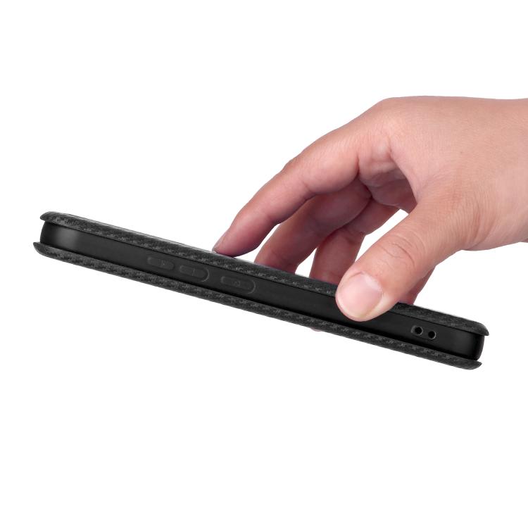 For Xiaomi 17 Pro Carbon Fiber Texture Flip Leather Phone Case