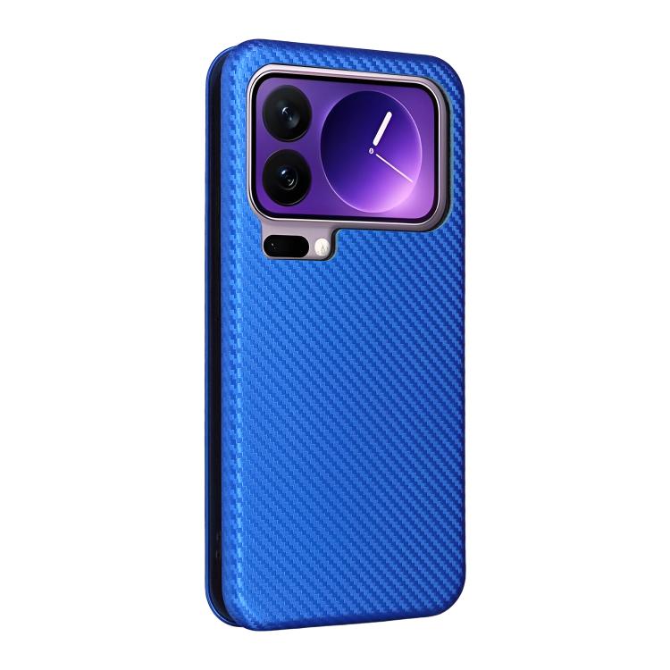 For Xiaomi 17 Pro Carbon Fiber Texture Flip Leather Phone Case