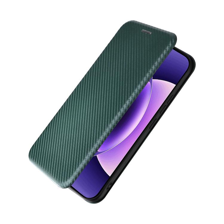 For Xiaomi 17 Pro Carbon Fiber Texture Flip Leather Phone Case