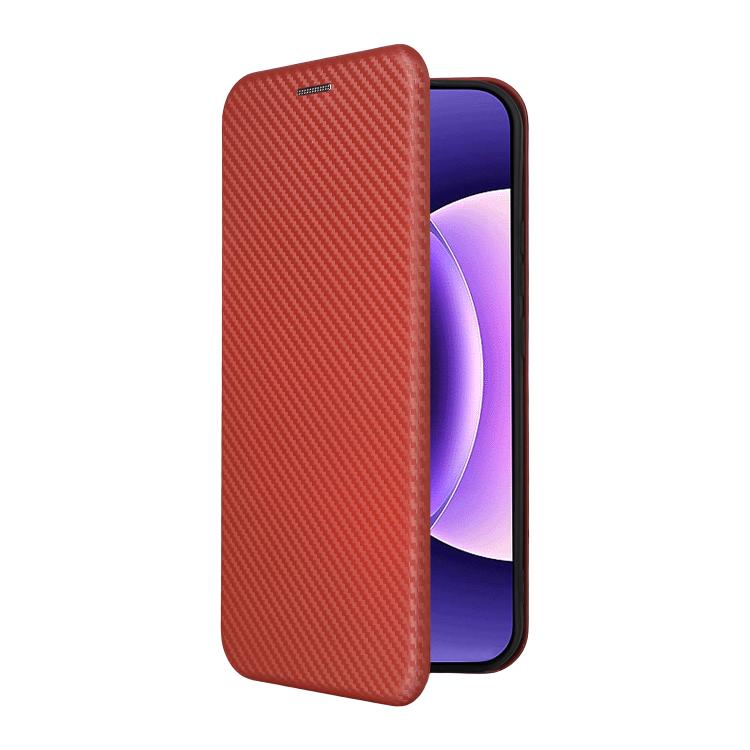 For Xiaomi 17 Pro Carbon Fiber Texture Flip Leather Phone Case