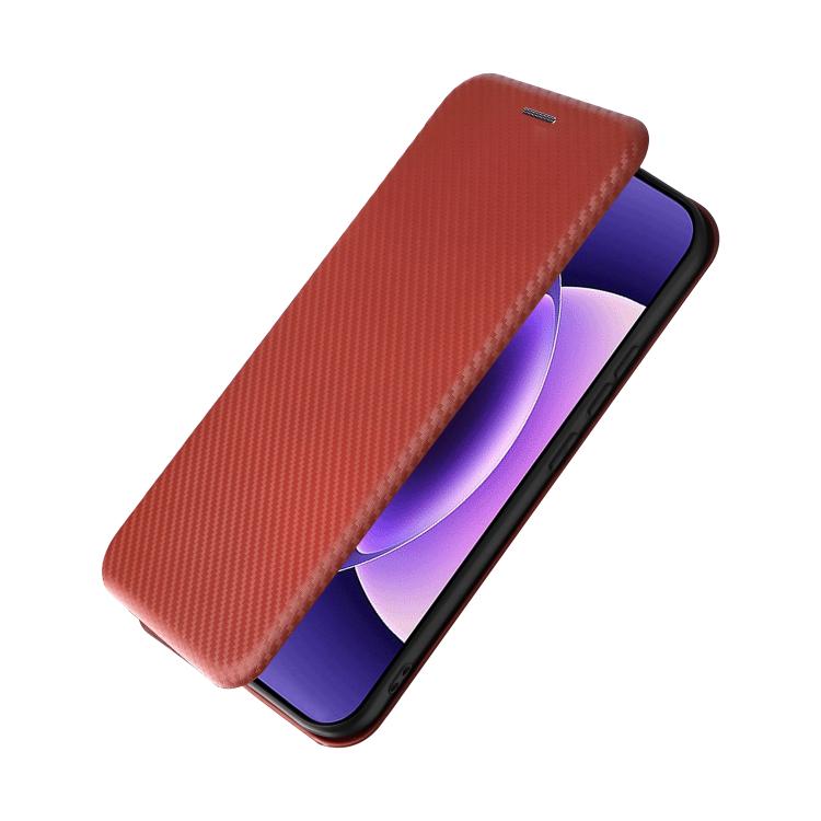 For Xiaomi 17 Pro Carbon Fiber Texture Flip Leather Phone Case