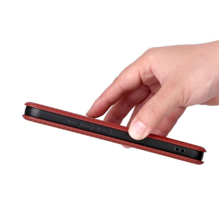 For Xiaomi 17 Pro Carbon Fiber Texture Flip Leather Phone Case