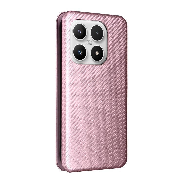 For Xiaomi 17 Carbon Fiber Texture Flip Leather Phone Case