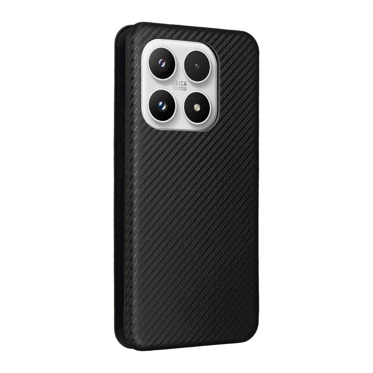 For Xiaomi 17 Carbon Fiber Texture Flip Leather Phone Case