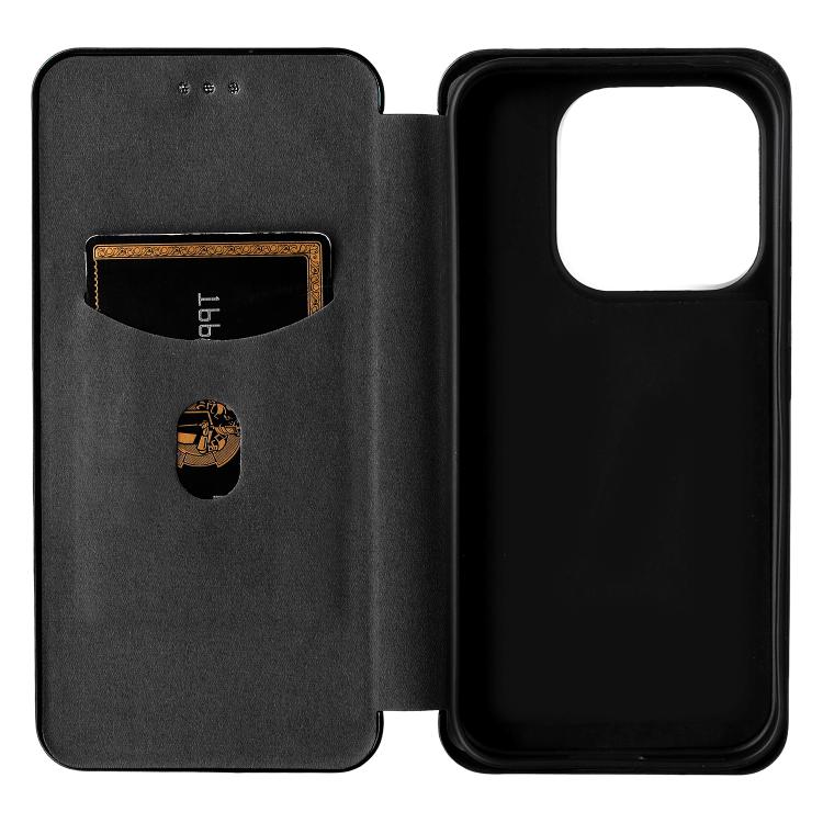 For Xiaomi 17 Carbon Fiber Texture Flip Leather Phone Case
