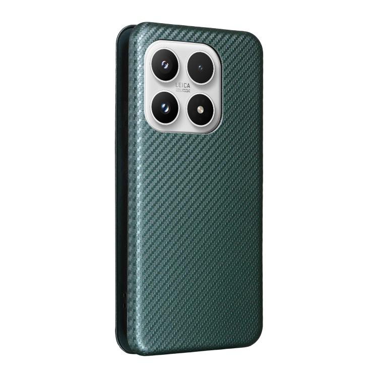For Xiaomi 17 Carbon Fiber Texture Flip Leather Phone Case
