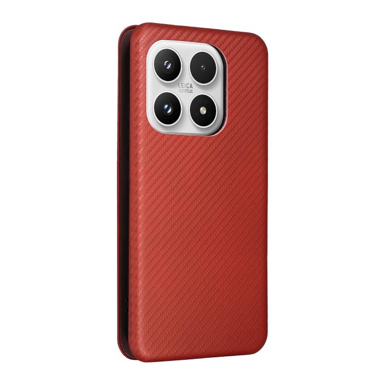 For Xiaomi 17 Carbon Fiber Texture Flip Leather Phone Case