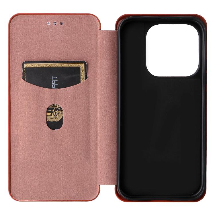 For Xiaomi 17 Carbon Fiber Texture Flip Leather Phone Case