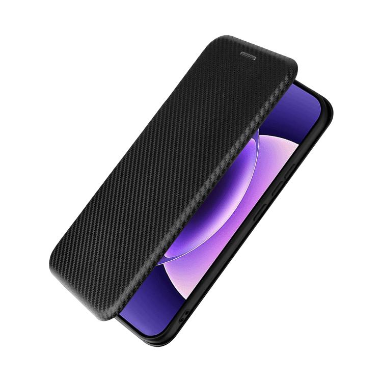 For Xiaomi 17 Pro Max Carbon Fiber Texture Flip Leather Phone Case