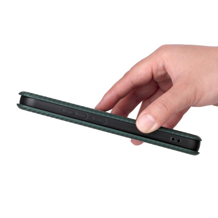 For Xiaomi 17 Pro Max Carbon Fiber Texture Flip Leather Phone Case