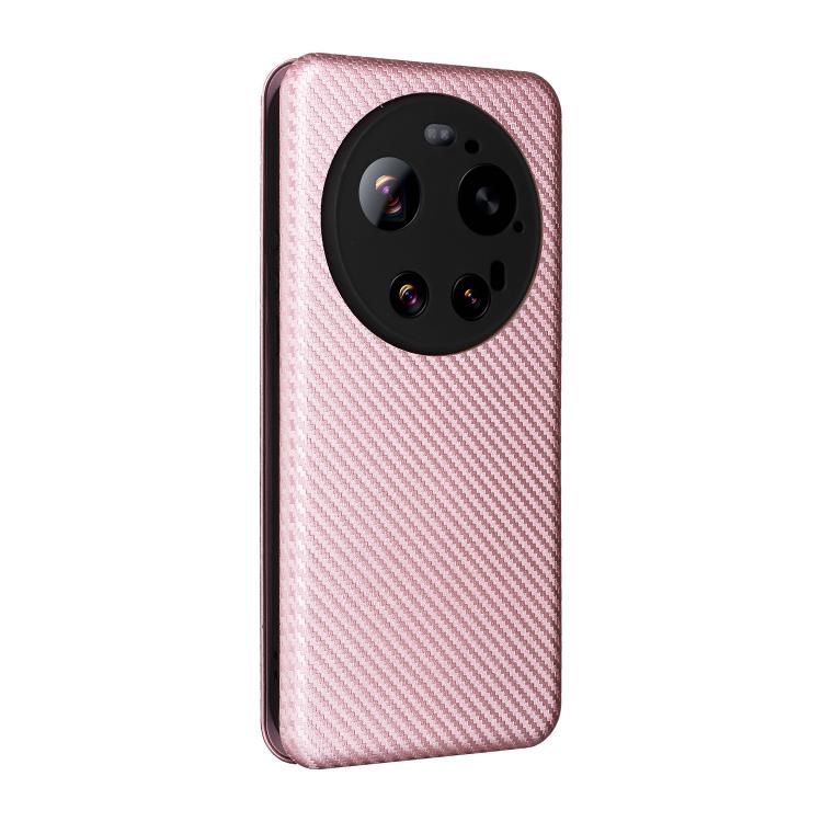 For Xiaomi 17 Ultra Carbon Fiber Texture Flip Leather Phone Case