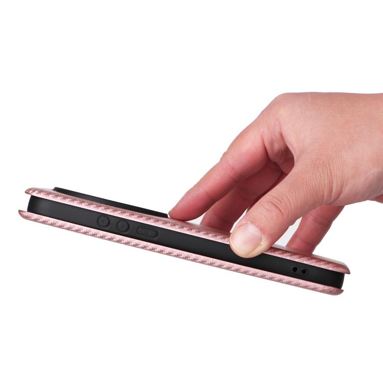 For Xiaomi 17 Ultra Carbon Fiber Texture Flip Leather Phone Case